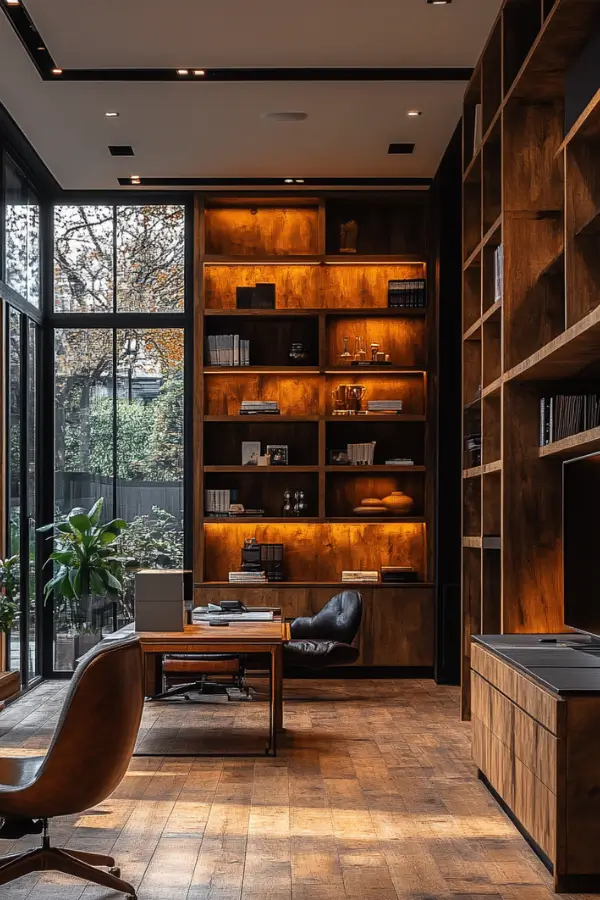 Built-in cabinet for office | CabinetMakerMY.com